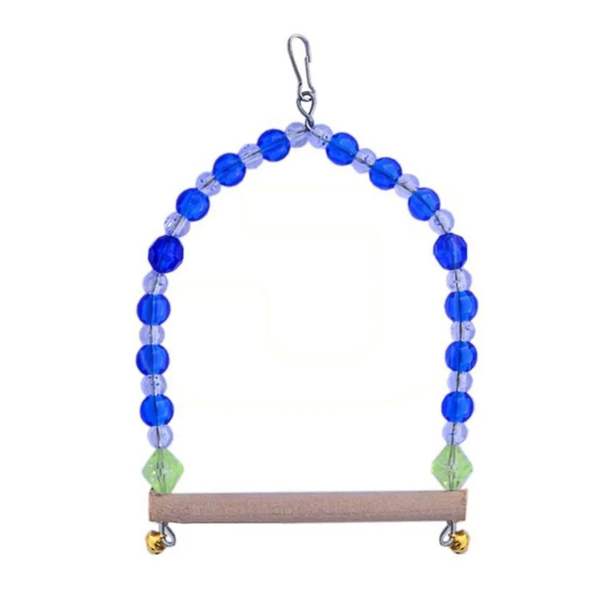 Bigbaf Kuş Kafesi Boncuklu Salıncak Bonculu Kuş Salıncağı Tüneği