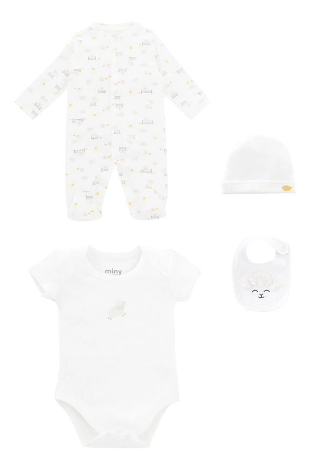 Minycenter Unisex Bebek 4'Lü Set 24U002 Karışık Renkli