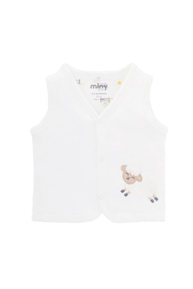 Minycenter Unisex Bebek Yelek 24U005 Karışık Renkli