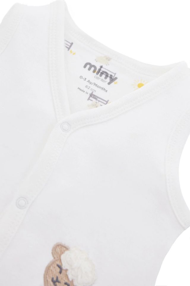 Minycenter Unisex Bebek Yelek 24U005 Karışık Renkli