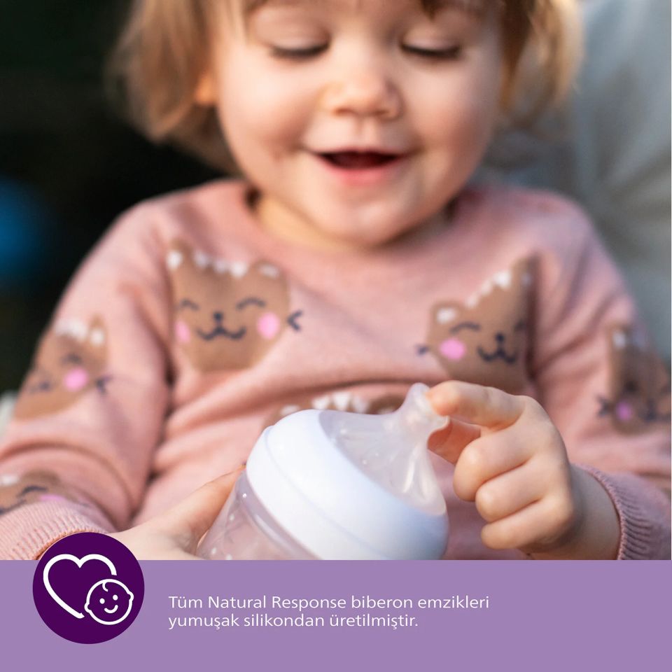 Philips Avent Doğal Tepkili Natural Response 2'Li Biberon Emziği No:3 1+ Ay