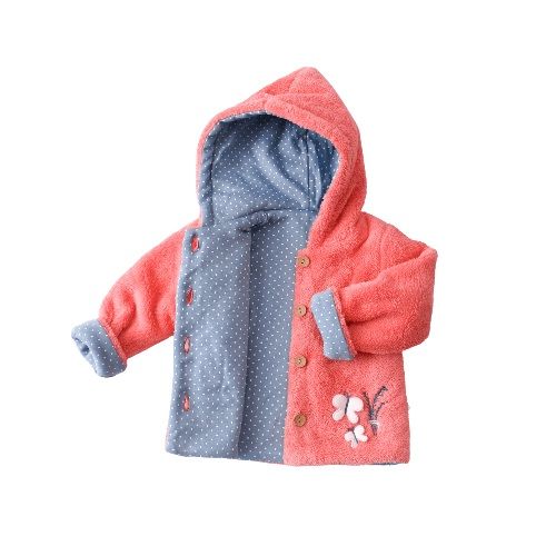 Bibaby Biorganic Wild Flowers Welsoft Hırka 61453 Coral