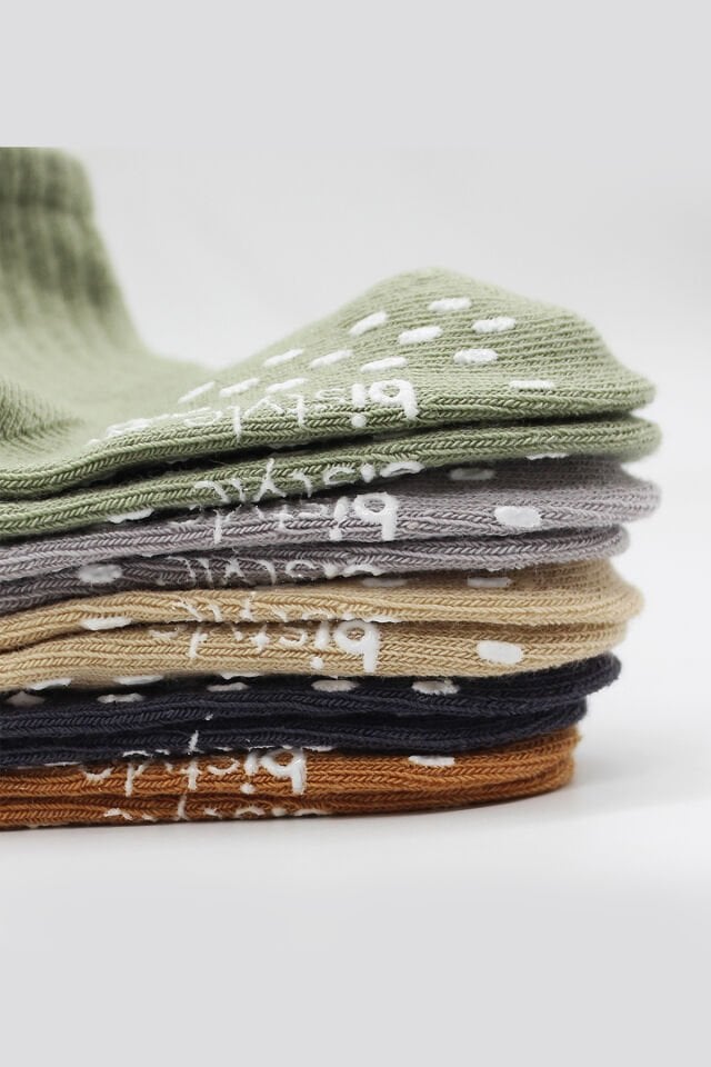 Bistyle 5'Li Penye Kaymaz Çember Soket Çorap 10122 Bej