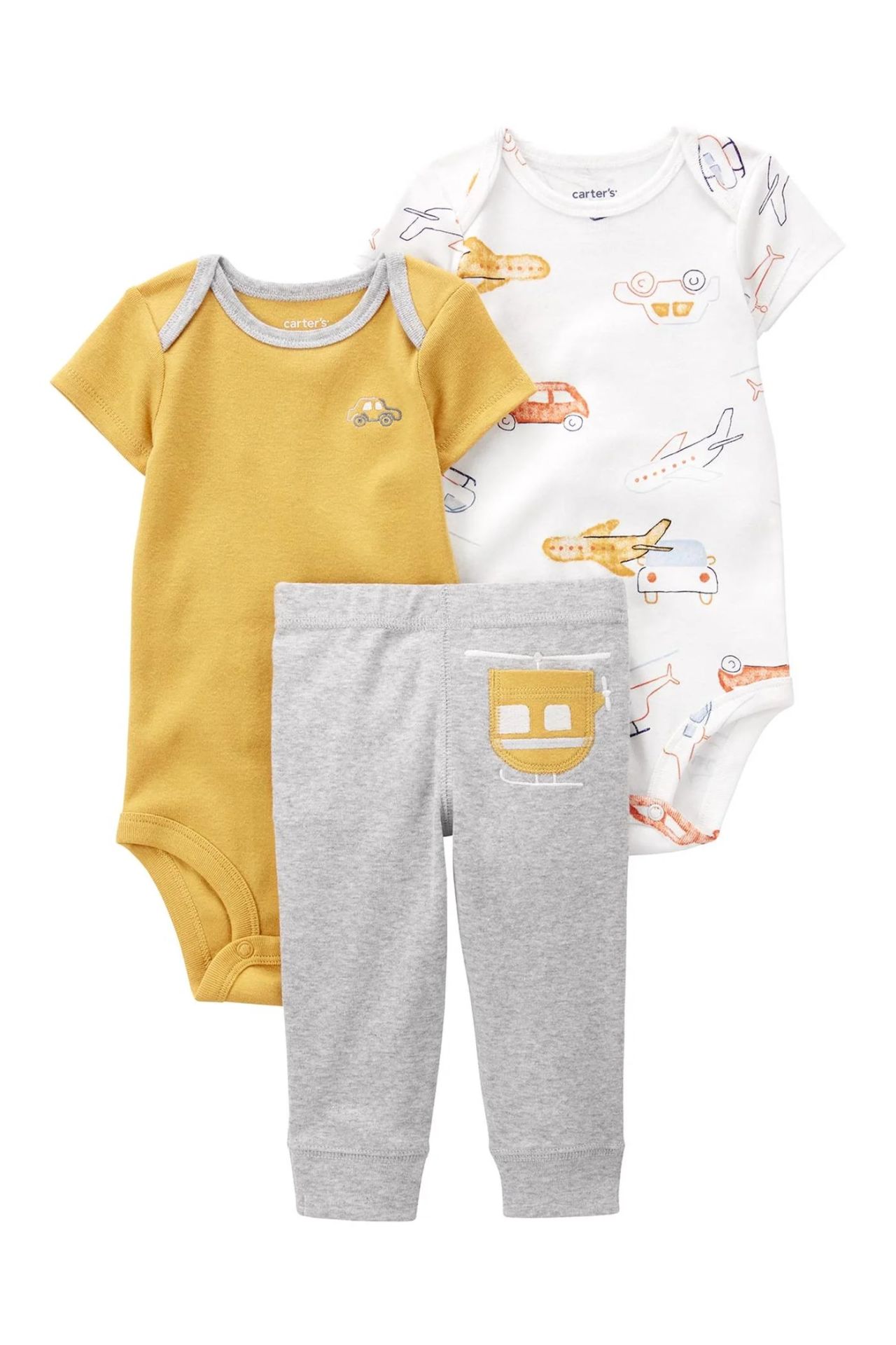 Carter's Layette Erkek Bebek 3'Lü Set 1P571510 Karışık Renkli