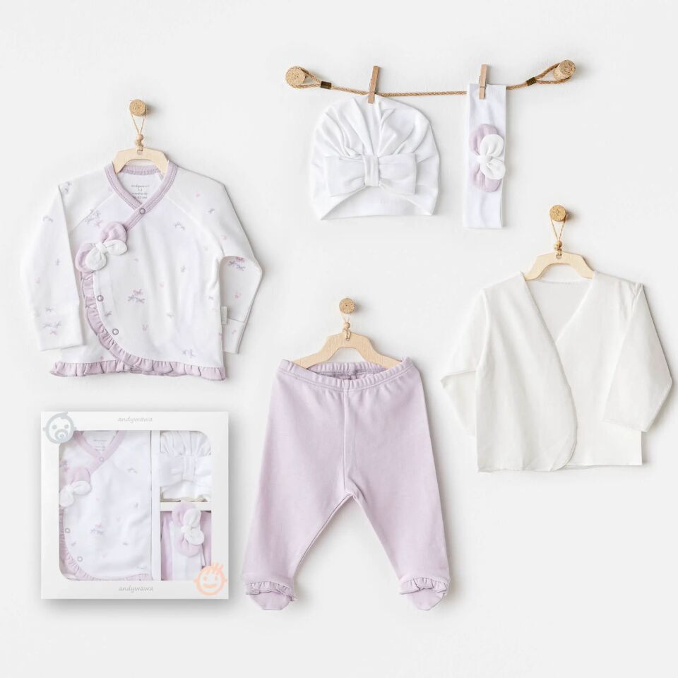 Andywawa AC25570 Magical Butterfly 5'Li Hastane Çıkış Seti White