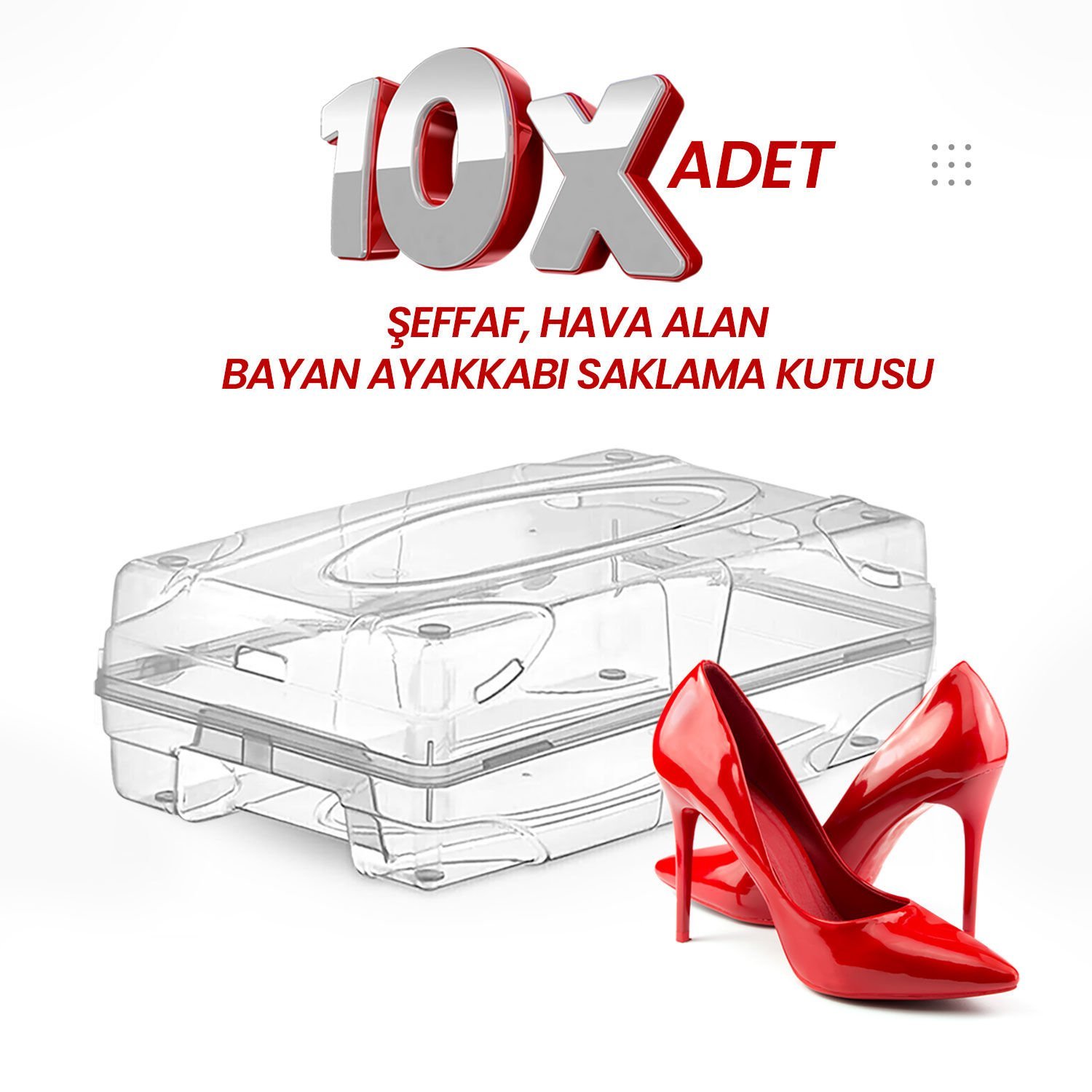 Şeffaf Kadın Ayakkabı Kutusu
