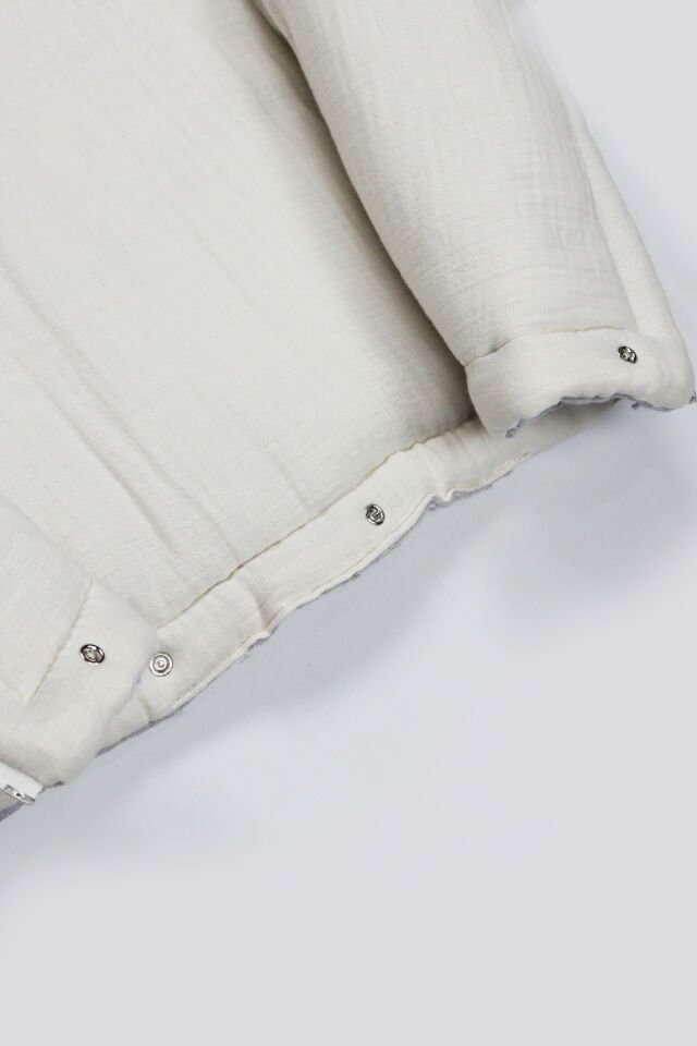 Bistyle Fermuarlı Natural Life Pike Battaniye Boy 70114 Gri