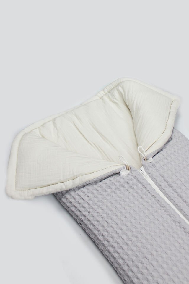 Bistyle Fermuarlı Natural Life Pike Battaniye Boy 70114 Gri