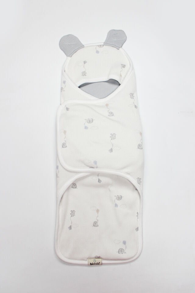 Bistyle Flying Elephant Organik Bel Destekli Kundak 75102 Ekru Gri