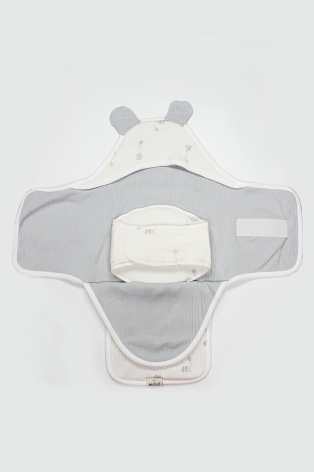 Bistyle Flying Elephant Organik Bel Destekli Kundak 75102 Ekru Gri