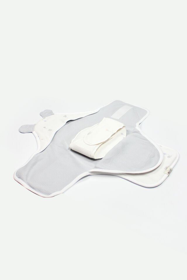 Bistyle Flying Elephant Organik Bel Destekli Kundak 75102 Ekru Gri