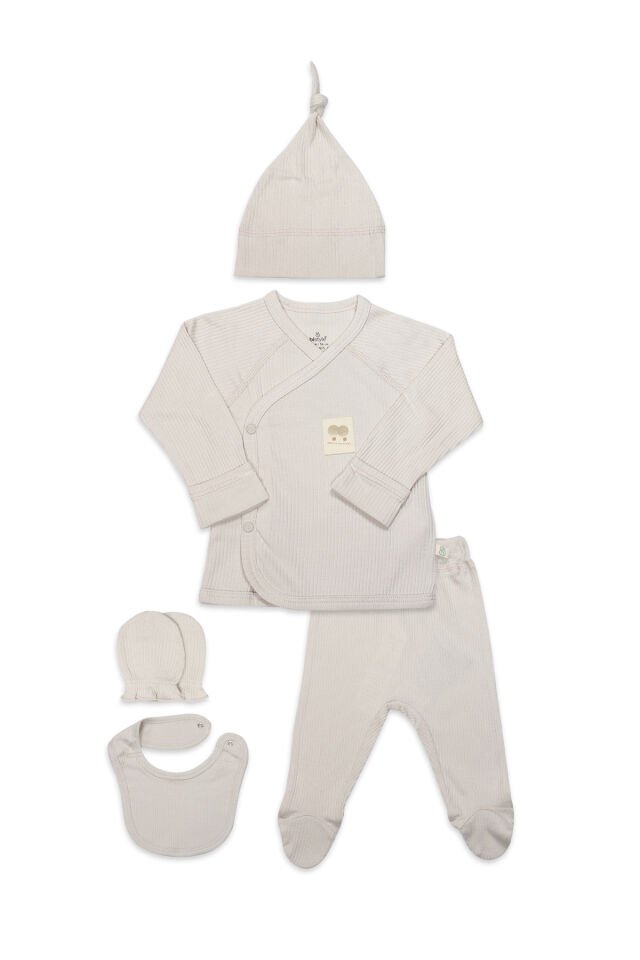 Bistyle Modal Flying Balloons 5'Li Hastane Çıkışı BS12109 Bej