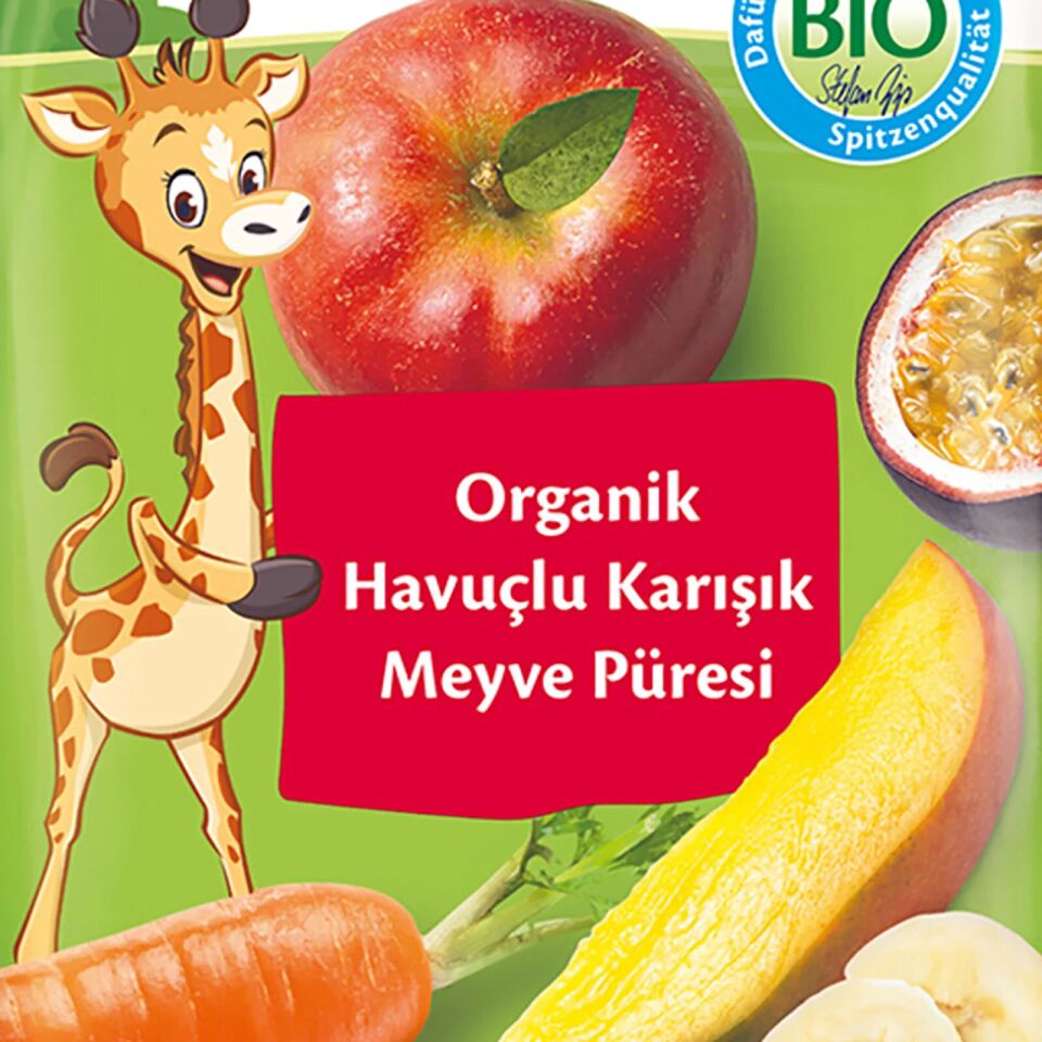 Hipp Organik Havuçlu Karışık Meyve Püresi 100 Gr