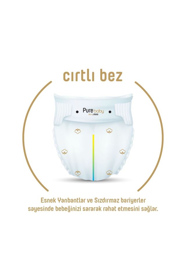 Sleepy Pure Baby Organik Bebek Bezi 2li Jumbo 2 Beden 3-6 Kg 68 Adet
