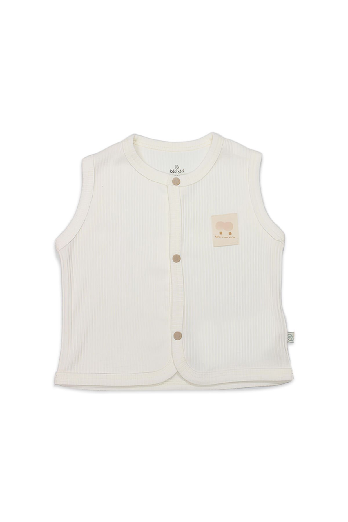 Bistyle Modal Flying Balloons Bebek Yelek BS18110 Ekru