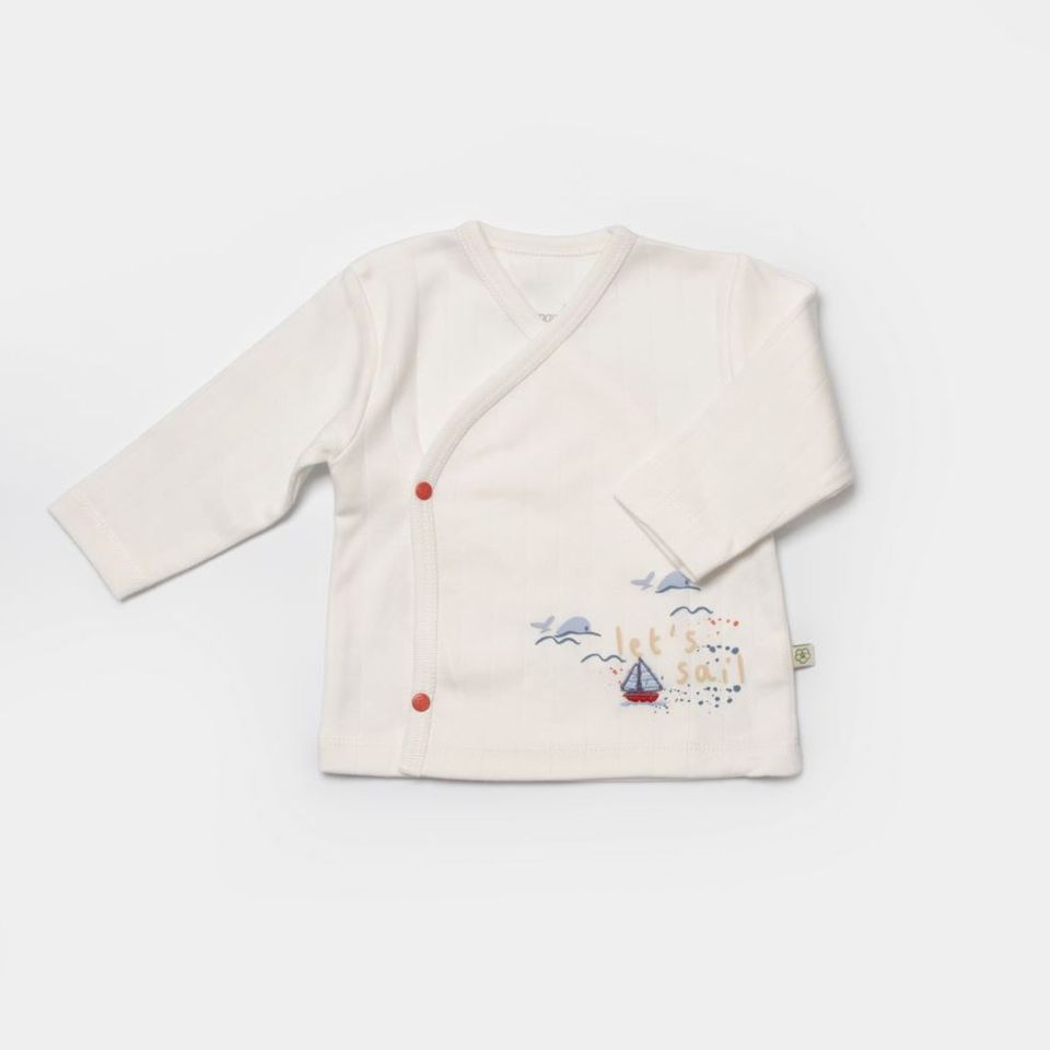 Bibaby Biorganic Sun Lets Sail 5'Li Hastane Çıkış Seti 62335 Ekru Mavi