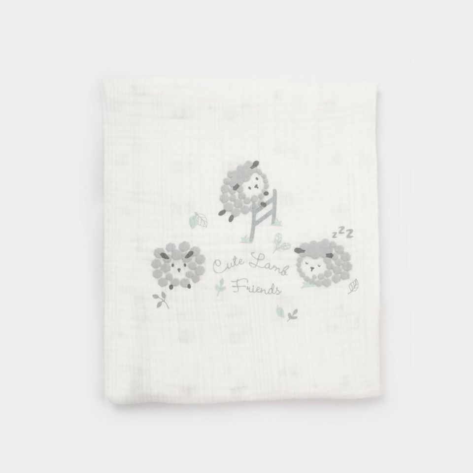 Bibaby Lamb Friends Battaniyeli Tüllü 4'lü Hastane Çıkış Seti 62347 Gri