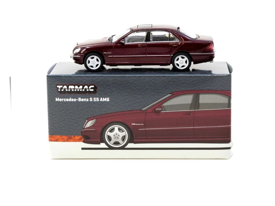Tarmac Works Mercedes-Benz S 55 AMG Bordeux Red Metallic