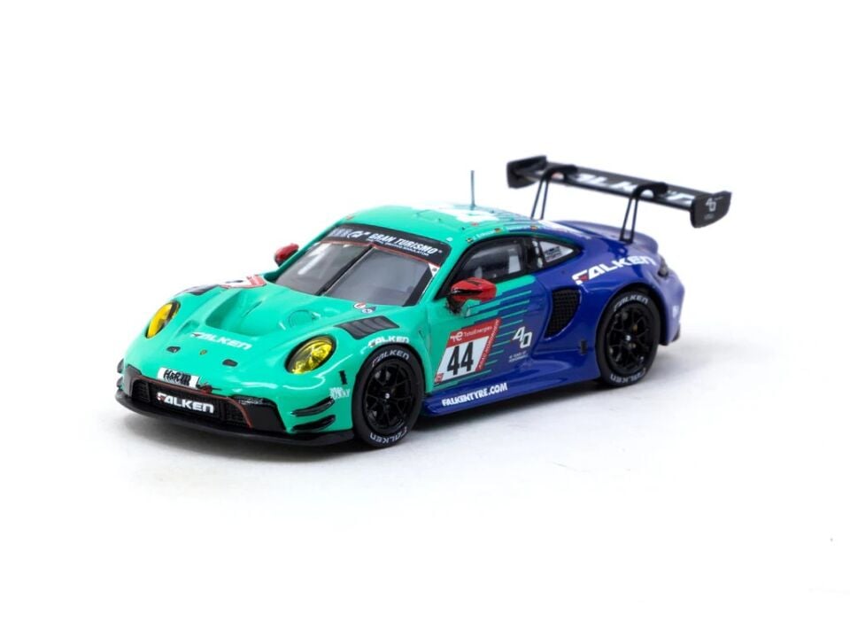 Tarmac Works X iXO Models 1/64 Porsche 911 GT3 R Nürburgring 24h 2023 #44