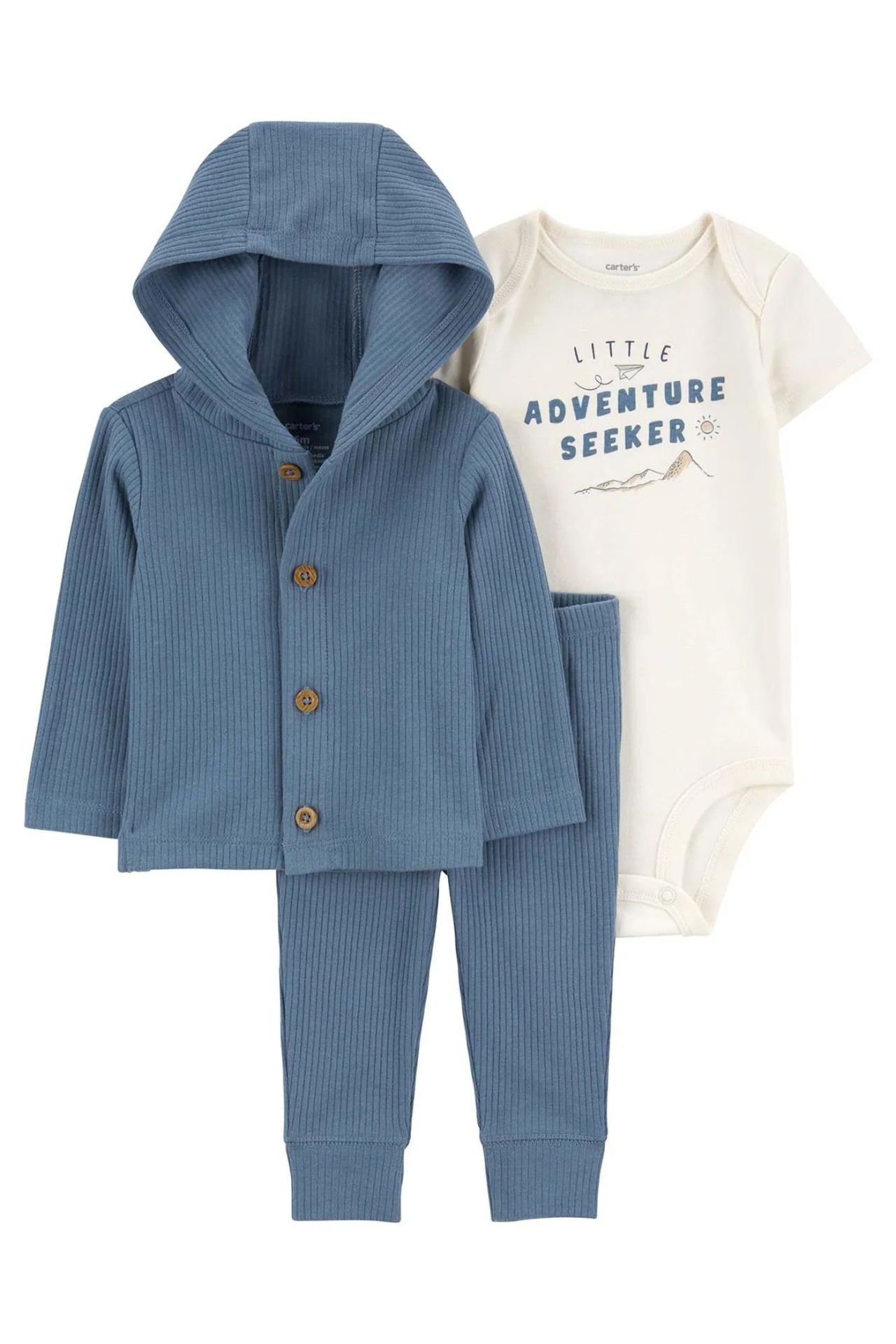Carter's Erkek Bebek 3'lü Hırkalı Set 1R693110 Renkli