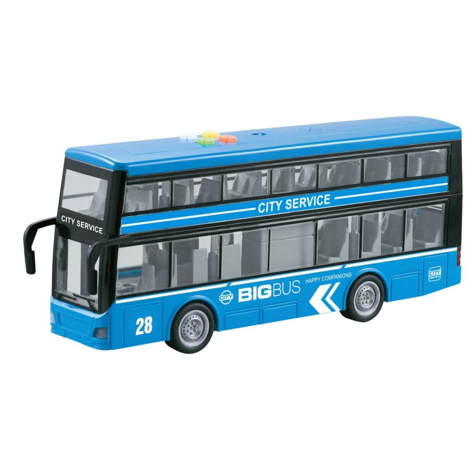 Vardem Sürtmeli Sesli Işıklı Çift Katlı Turist Otobüsü WY912A-B