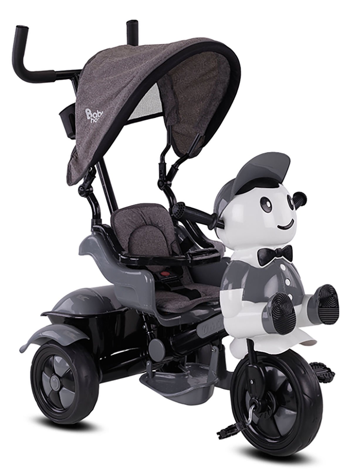 Babyhope 125 Yupi Triycle 3 Tekerli Kontrollü Bisiklet - Gri
