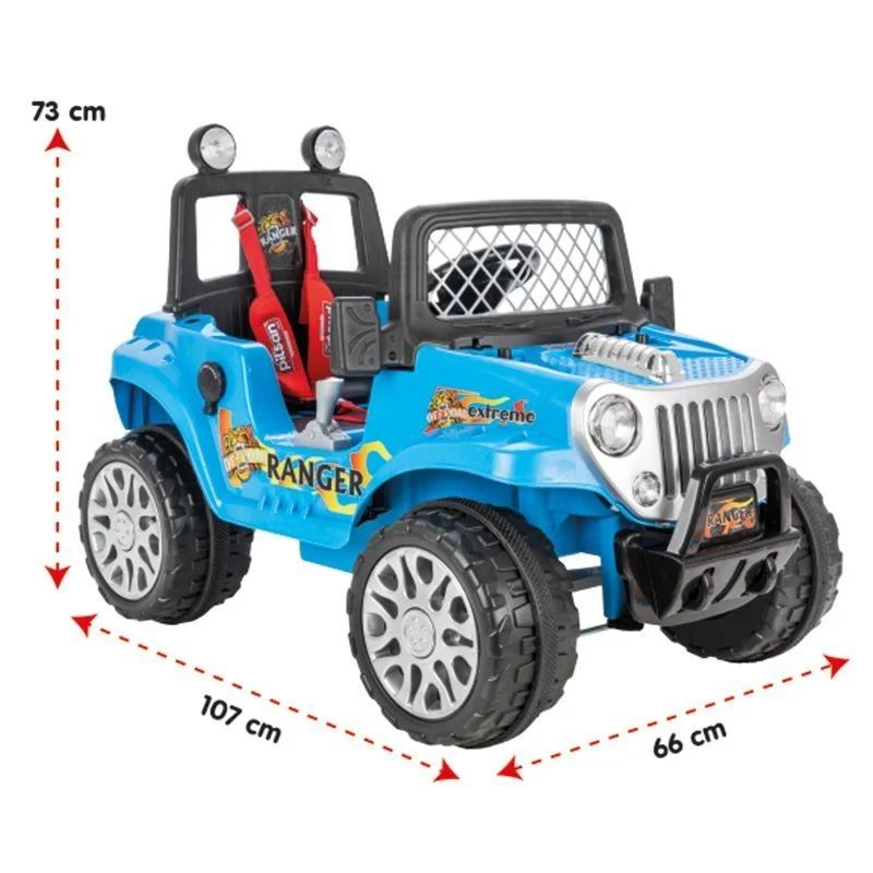 Pilsan Ranger Uzaktan Kumandalı Akülü Araba 12 Volt 05-107 - Metalik Pembe