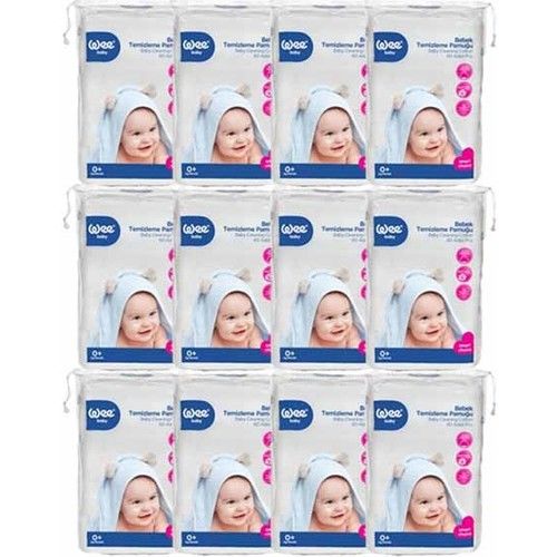 Wee Baby Bebek Temizleme Pamuğu 60 Adet 12 Paket