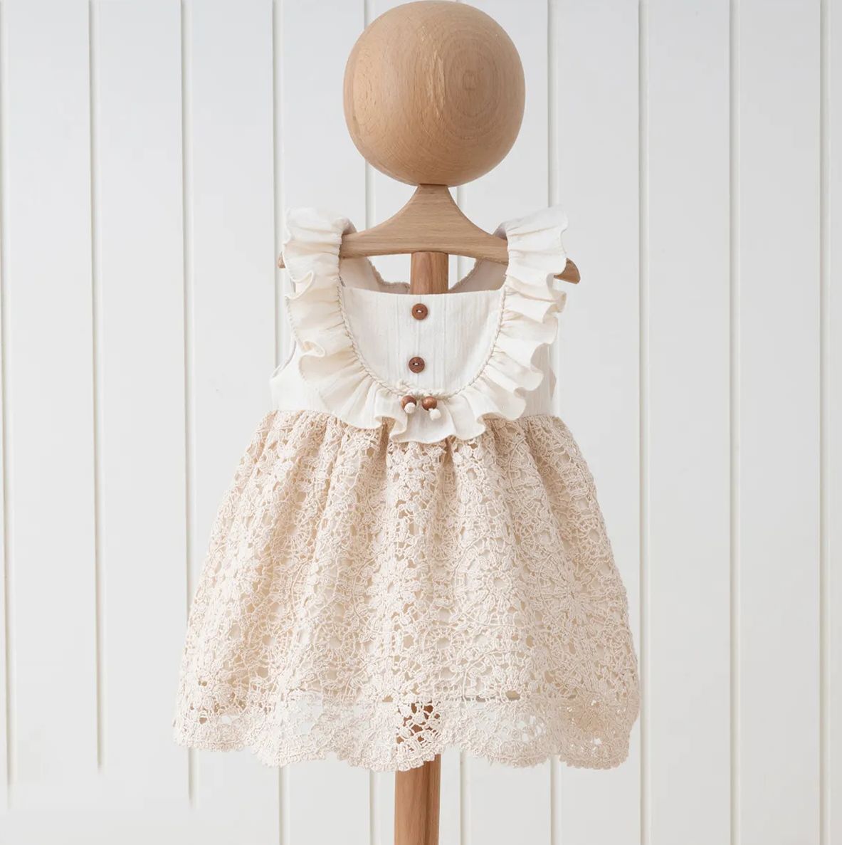 Mymio 3944 Bebek Elbise Bej