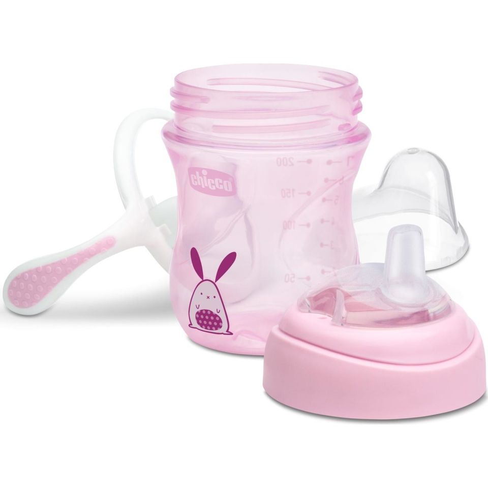 Chicco Yumuşak Uçlu Geçiş Bardağı Kız 4 Ay+