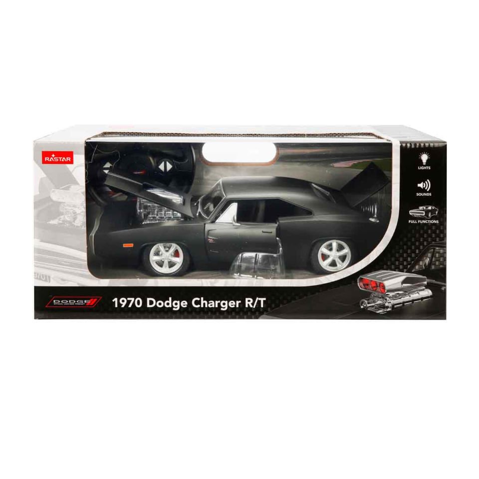 Sunman Dodge Charger R/T Sesli ve Işıklı Uzaktan Kumandalı Araba 1:16 1970