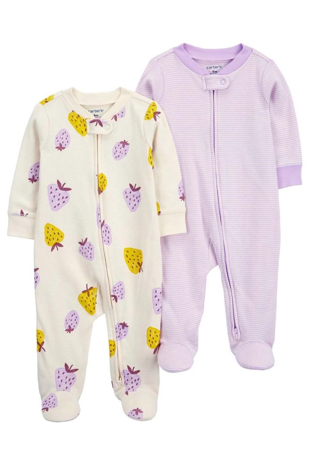 Carter's Layette Kız Bebek 2'Li Tulum 1Q470810 Karışık Renkli