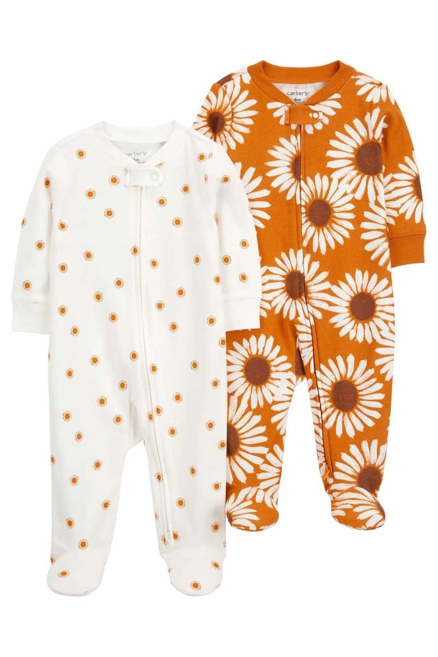 Carter's Layette Kız Bebek 2'Li Tulum 1Q471110 Karışık Renkli