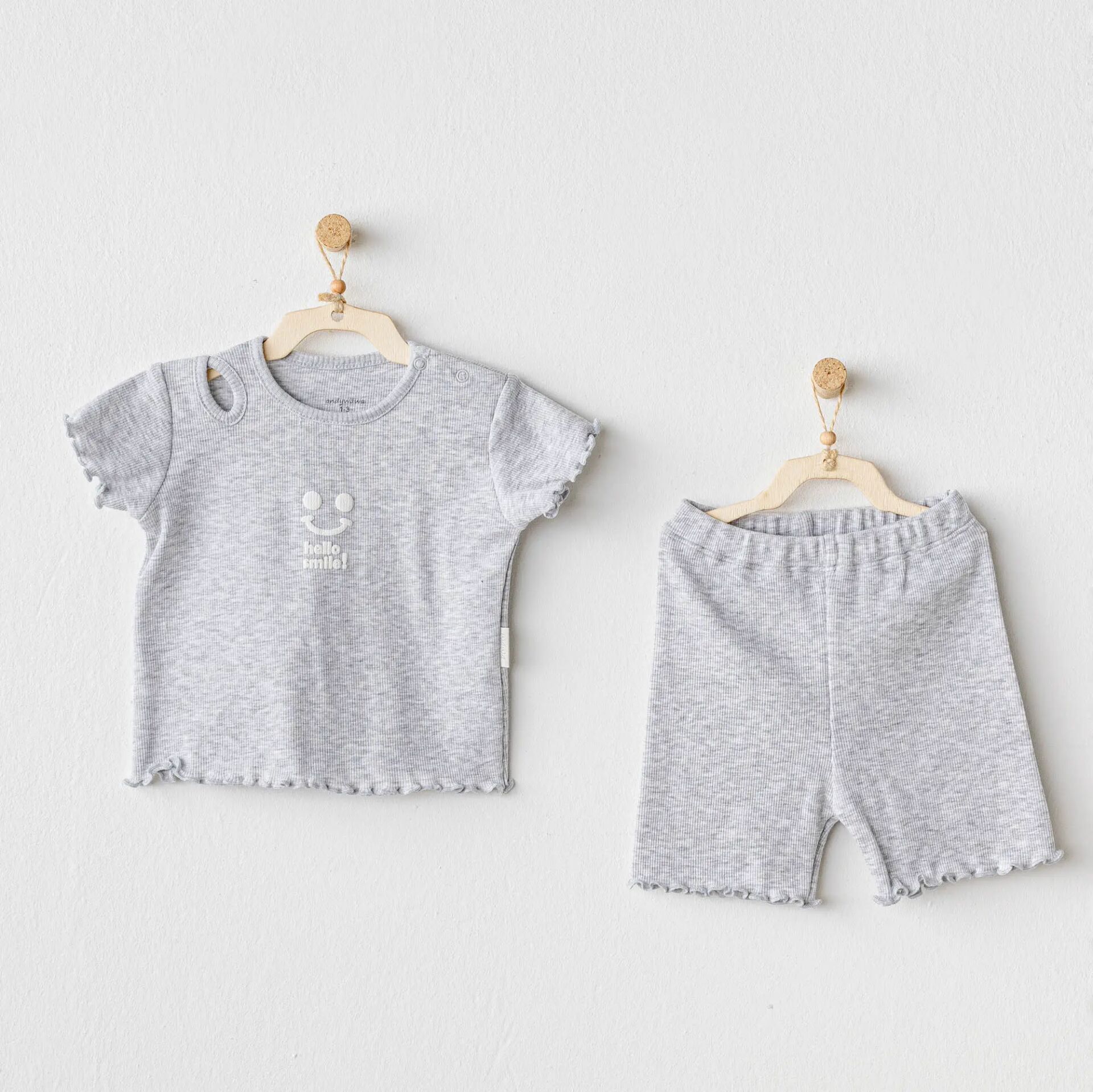 Andywawa AC25900 Basic 2'Li Takım Grey Melange