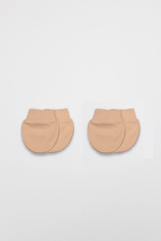 Bistyle 2Li Penye Eldiven Basıc 90108 Bej