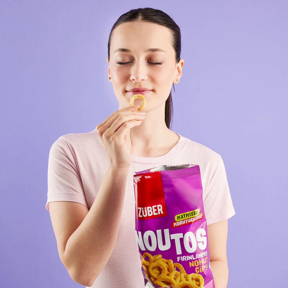 Züber Noutos Fırın Nohut Cipsi 55 Gr Ekşi Krema ve Soğan