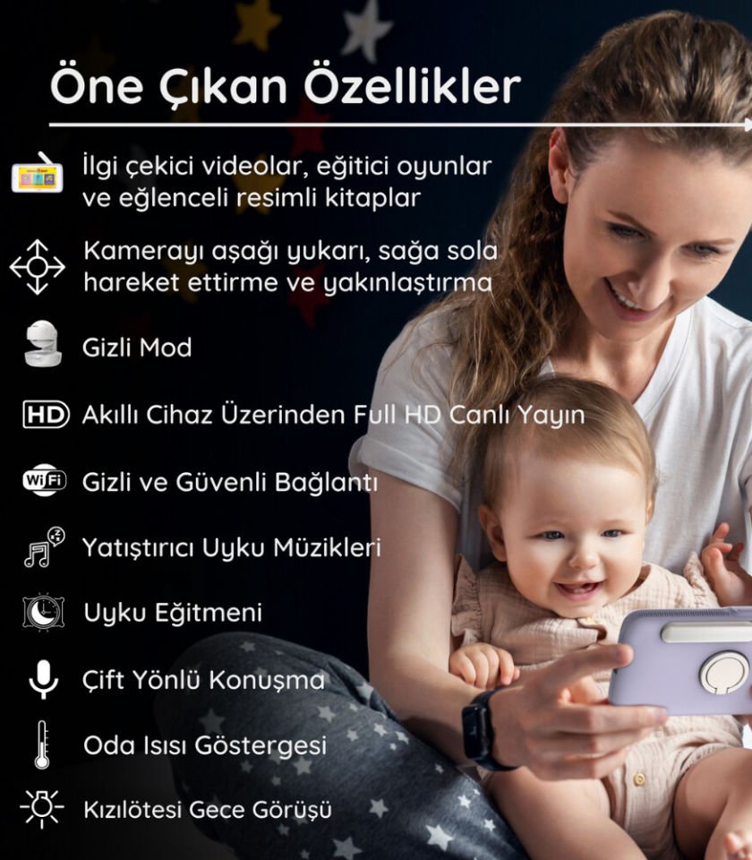 Motorola Hubble HBL13 Nursery Pal Deluxe Dijital Bebek Kamerası