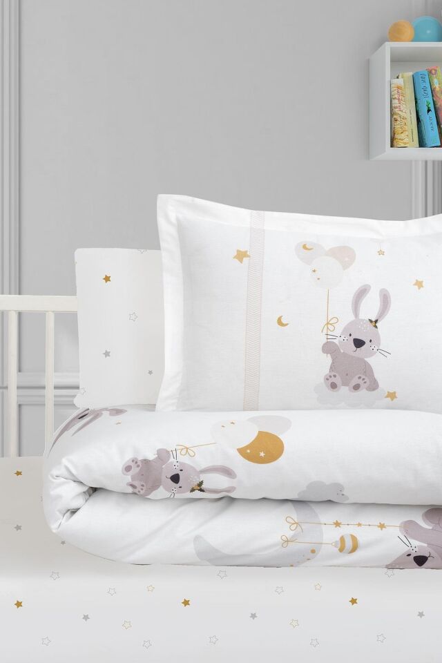 Kanz Ranforce Bebek Nevresim Takımı Knz-001 Bunny Dream
