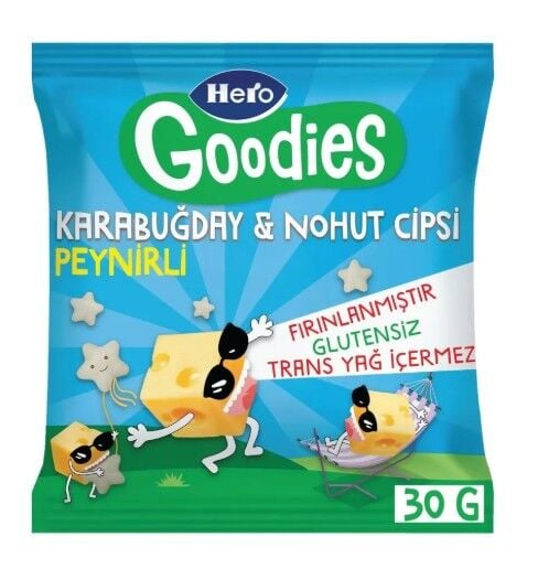 Hero Goodies Peynirli Sağlıklı Cips 30 Gr