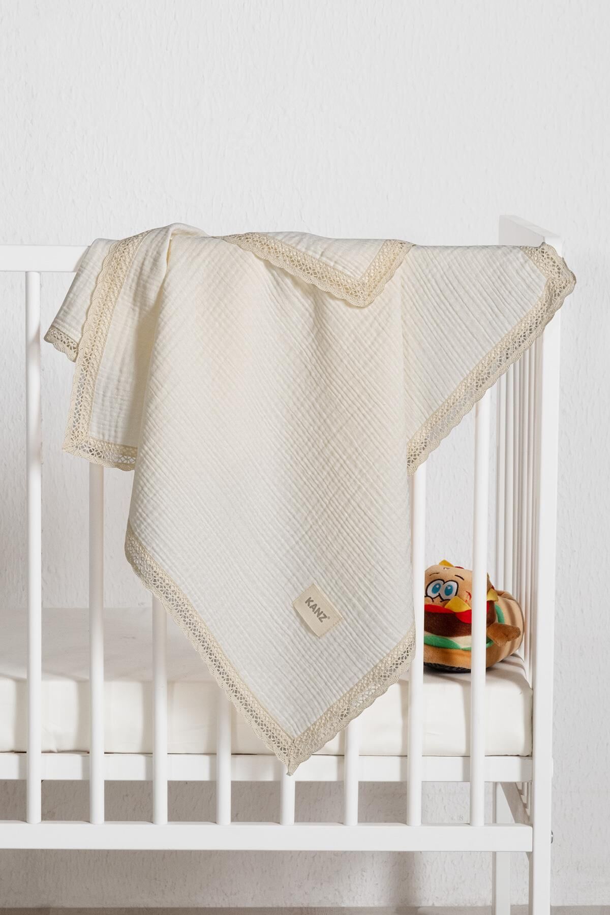 Kanz 4 Kat Kopanaki Müslin Pike Knz-017 Krem