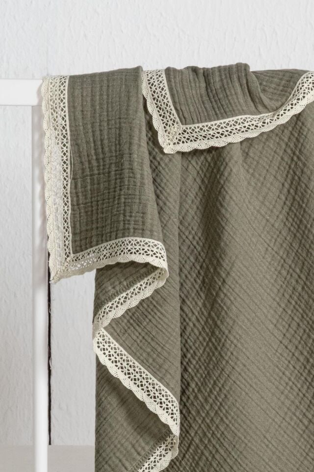 Kanz 4 Kat Kopanaki Müslin Pike Knz-017 Yeşil