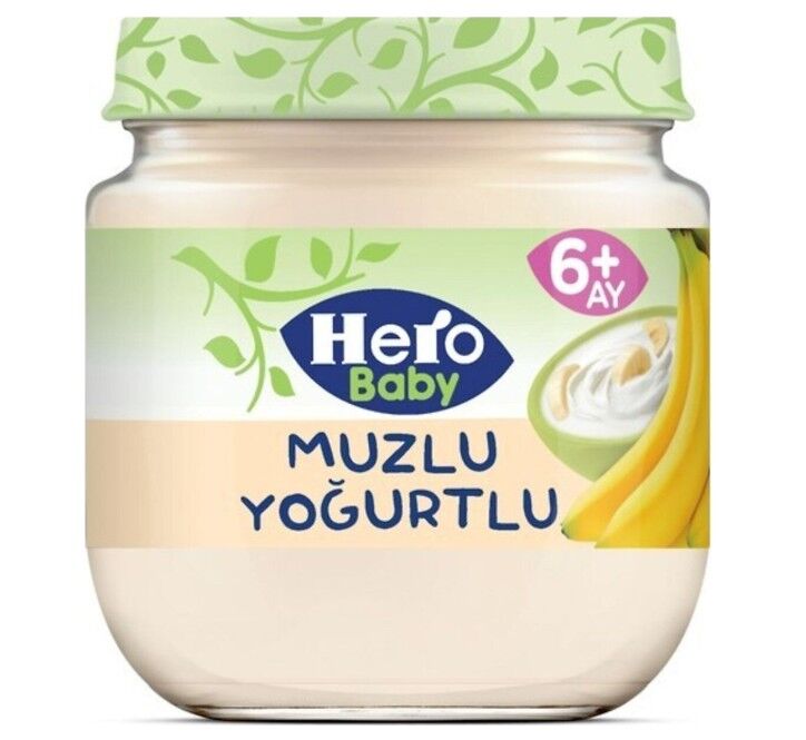 Hero Baby Muzlu Yoğurtlu Kavanoz Mama 120 Gr