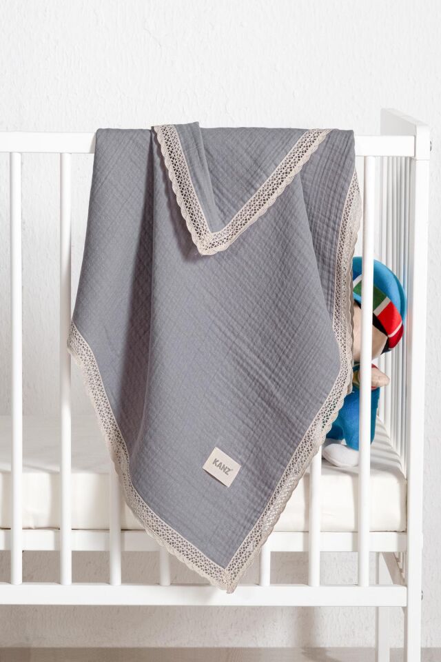 Kanz 4 Kat Kopanaki Müslin Pike Knz-017 Gri