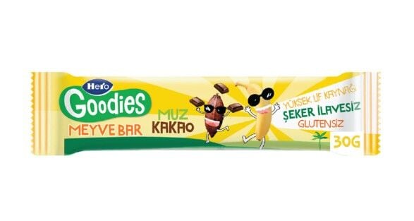 Hero Goodies Muz Kakao Meyve Bar 30 Gr