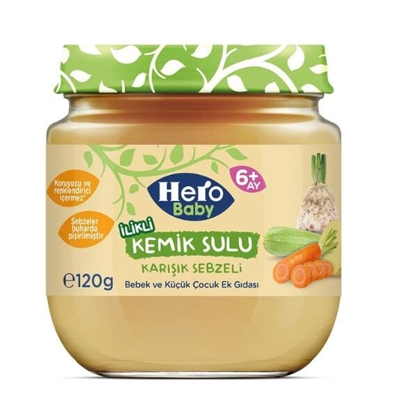 Hero Baby Gourmet Karışık Sebzeli Kavanoz Mama 120 Gr