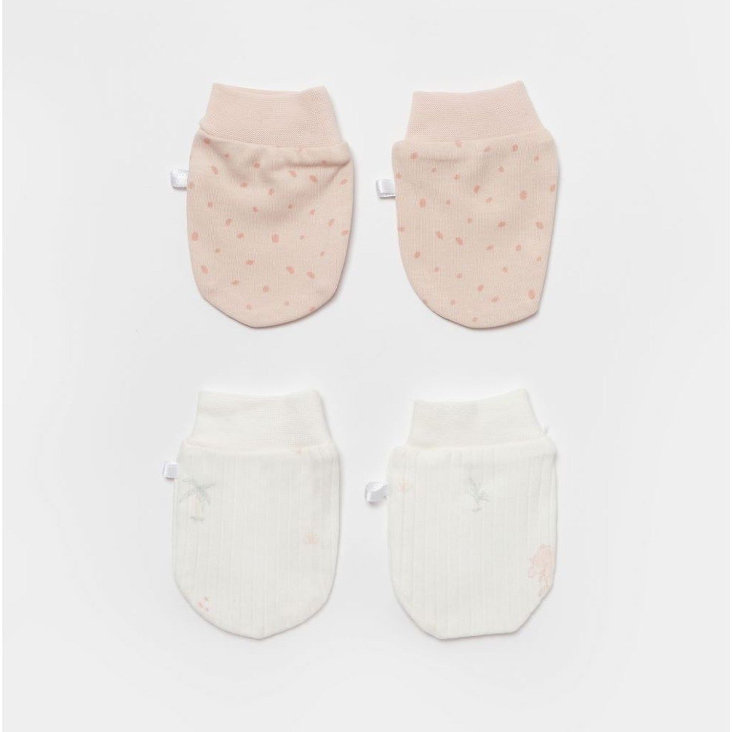 Bibaby Biorganic Koala Jungle 2'Li Bebek Eldiven 72220 Pembe