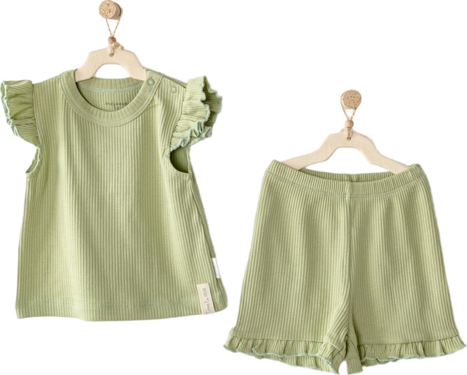 Andywawa AC23655 Modal 2li Bebe Takım Green