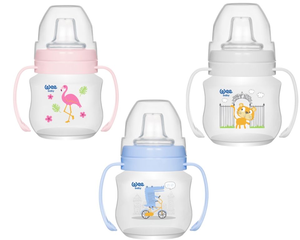 Wee Baby Akıtmaz Kulplu PP Antikolik Bardak 125 ml 753