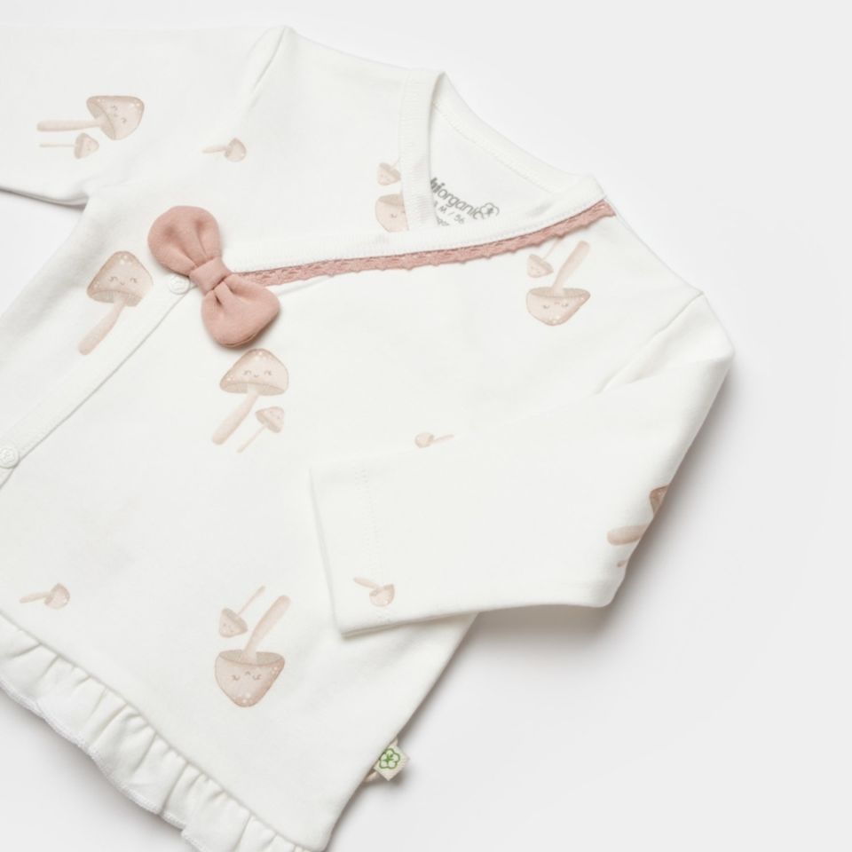 Bibaby Biorganic Sweet Lady Bebek 3'lü Zıbın Takım 73347 Light Beige