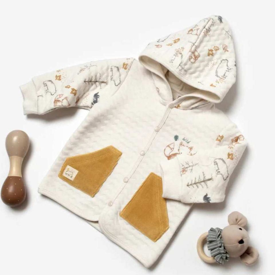 Bibaby Wild Forest Bebek Hırka 61512 Hardal Bej